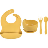Baby Bib bowl spoon Fork silicone tableware