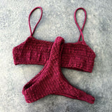 Crochet Sexy Triangle Swimwear Bathing Suit - Dazzle Bijou