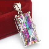Rainbow Stone Tree Of Life Pendant Necklace For Women - Dazzle Bijou