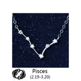 Dainty Zodiac Constellation Necklace - Dazzle Bijou