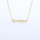 Special Mom Crystal Letter  Necklace Stainless Steel