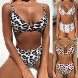 Bikini Set Push-up Animal Leopard Printed High Waist