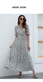 Summer Fashion Maxi Dress for Women Vintage