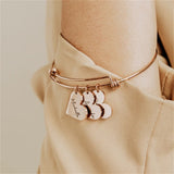 Personalized Bracelet for Women  Adjustable Bangles 1-5 names