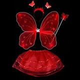 Fairy Princess Butterfly Costume Set 4pcs
